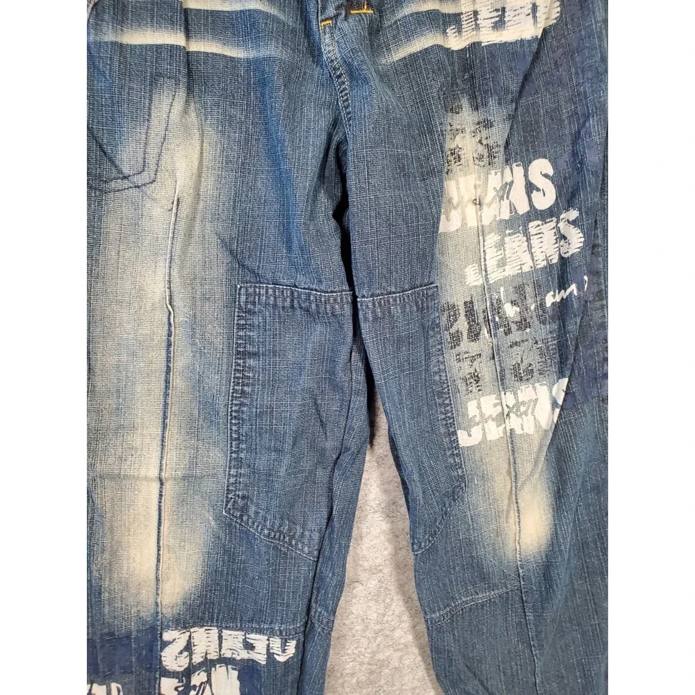 Vintage FUBU Jeans Mens Size 32x34 Blue Denim Skater Y2K Baggy Streetwear